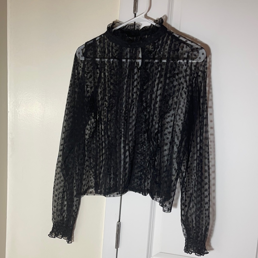 Black lace top